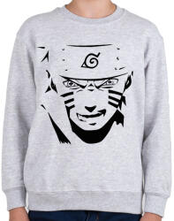 printfashion Naruto konoha - Gyerek pulóver - Sport szürke (5756179)