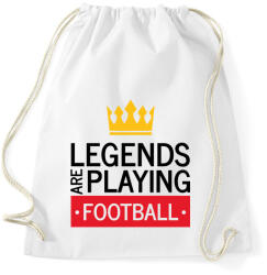 printfashion Legends are playing football - Sportzsák, Tornazsák - Fehér (7160142)