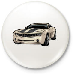 printfashion Camaro - Kitűző, hűtőmágnes - Fehér (3087943)
