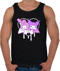 printfashion kuromi és my melody - Férfi atléta - Fekete (14587989)