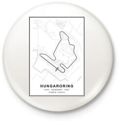 printfashion Hungaroring - Kitűző, hűtőmágnes - Fehér (7203282)