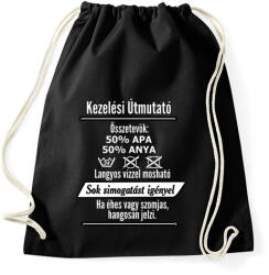 printfashion kezelési útmutató - Sportzsák, Tornazsák - Fekete (2772545)