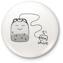 printfashion Tea-shirt - Kitűző, hűtőmágnes - Fehér (3074998)