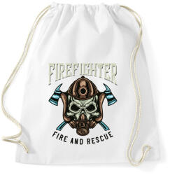 printfashion Firefighter 01 - Fire and rescue - Sportzsák, Tornazsák - Fehér (4921130)
