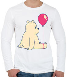 printfashion Maci lufival - Férfi hosszú ujjú póló - Fehér (6352048)