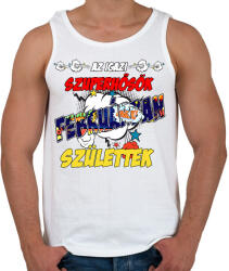printfashion Februári Szuperhős - Férfi atléta - Fehér (2142534)