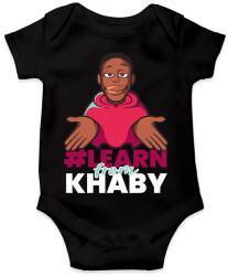 printfashion Learn from Khaby - Baba Body - Fekete (5230207)