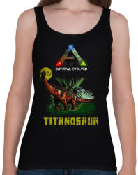 printfashion ARK-TITANOSAUR - Női atléta - Fekete (6122368)