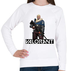 printfashion Valorant Sova - Női pulóver - Fehér (2527474)