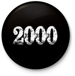 printfashion 2000 - Kitűző, hűtőmágnes - Fekete (6201523)