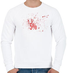 printfashion Top 5% - The perfect mindset. - Férfi pulóver - Fehér (14072136)