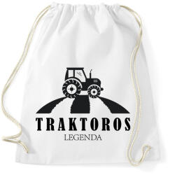 printfashion Traktoros legenda - Sportzsák, Tornazsák - Fehér (6594536)
