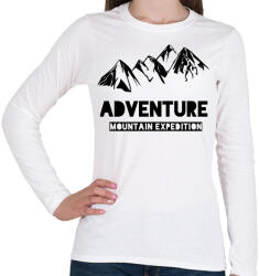 printfashion Mountain adventure - Női hosszú ujjú póló - Fehér (4232197)