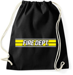 printfashion Fire Dept. - Sportzsák, Tornazsák - Fekete (457972)
