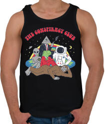 printfashion Az összeesküvés klub - Férfi atléta - Fekete (13207936)