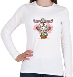 printfashion husvét21 - Női hosszú ujjú póló - Fehér (6603095)