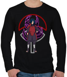 printfashion Uchiha Madara - Férfi hosszú ujjú póló - Fekete (5513722)