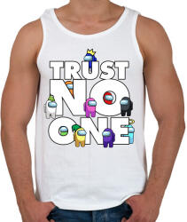 printfashion Trust NO one! - Férfi atléta - Fehér (4612678)