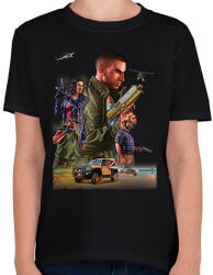 printfashion GTA karakterek #1 - Gyerek póló - Fekete (14528969)