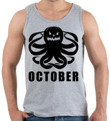 printfashion Október - Férfi atléta - Sport szürke (1072331)