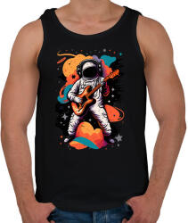 printfashion Űrhajós gitárral - Férfi atléta - Fekete (12752644)