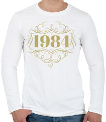 printfashion 1984 - Férfi hosszú ujjú póló - Fehér (4456448)