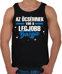 printfashion Legjobb báty - Férfi atléta - Fekete (14067047)