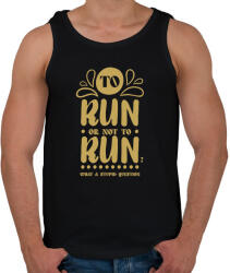 printfashion To run or not to run? - Férfi atléta - Fekete (7355786)