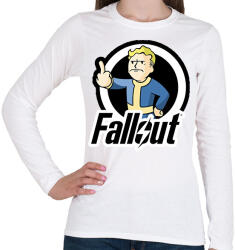 printfashion Fallout Vault boy - Női hosszú ujjú póló - Fehér (16368886)