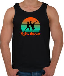 printfashion Let's dance - Férfi atléta - Fekete (10836551)
