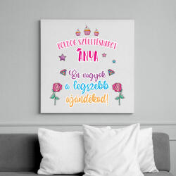 printfashion A legszebb ajándékod - Vászonkép - Fehér (7946091)