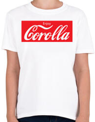 printfashion Coca Corolla - Gyerek póló - Fehér (2242718)