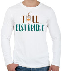 printfashion Tall best friend - Férfi hosszú ujjú póló - Fehér (13504239)