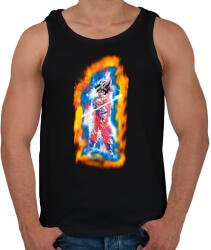 printfashion Dragon ball- ultra-instinct-aura - Férfi atléta - Fekete (4191556)