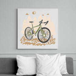 printfashion Mountain bike - Vászonkép - Fehér (12756746)