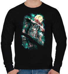 printfashion Térfigyelő - Férfi pulóver - Fekete (324747)