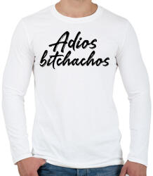 printfashion Adios bitchachos - Férfi hosszú ujjú póló - Fehér (2914740)