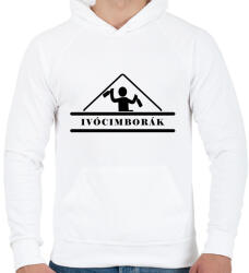 printfashion Ivócimborák - Férfi kapucnis pulóver - Fehér (2617917)