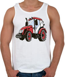 printfashion Traktor - Férfi atléta - Fehér (13026826)