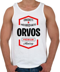 printfashion Orvos prémium minőség - Férfi atléta - Fehér (1432006)