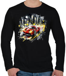 printfashion LEGO Ferrari - Férfi hosszú ujjú póló - Fekete (15533021)