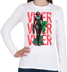 printfashion Valorant Viper - Női hosszú ujjú póló - Fehér (2594838)