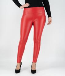  Piros, magas derekú leggings (molett méretekben) (2XL/3XL)