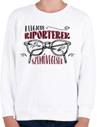 printfashion A legjobb riporterek - Gyerek pulóver - Fehér (11792772)