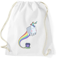 printfashion minecraft szivárvány - Sportzsák, Tornazsák - Fehér (1590898)