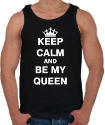 printfashion Nyugodj le és légy a királynőm - Férfi atléta - Fekete (1179696)