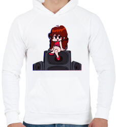 printfashion FNF - Férfi kapucnis pulóver - Fehér (5670430)