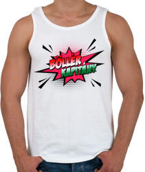 printfashion Böllér kapitány - Férfi atléta - Fehér (2152275)