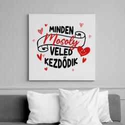 printfashion Minden mosoly - Vászonkép - Fehér (11642422)
