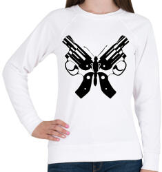 printfashion Butterfly gun - Női pulóver - Fehér (15941427)
